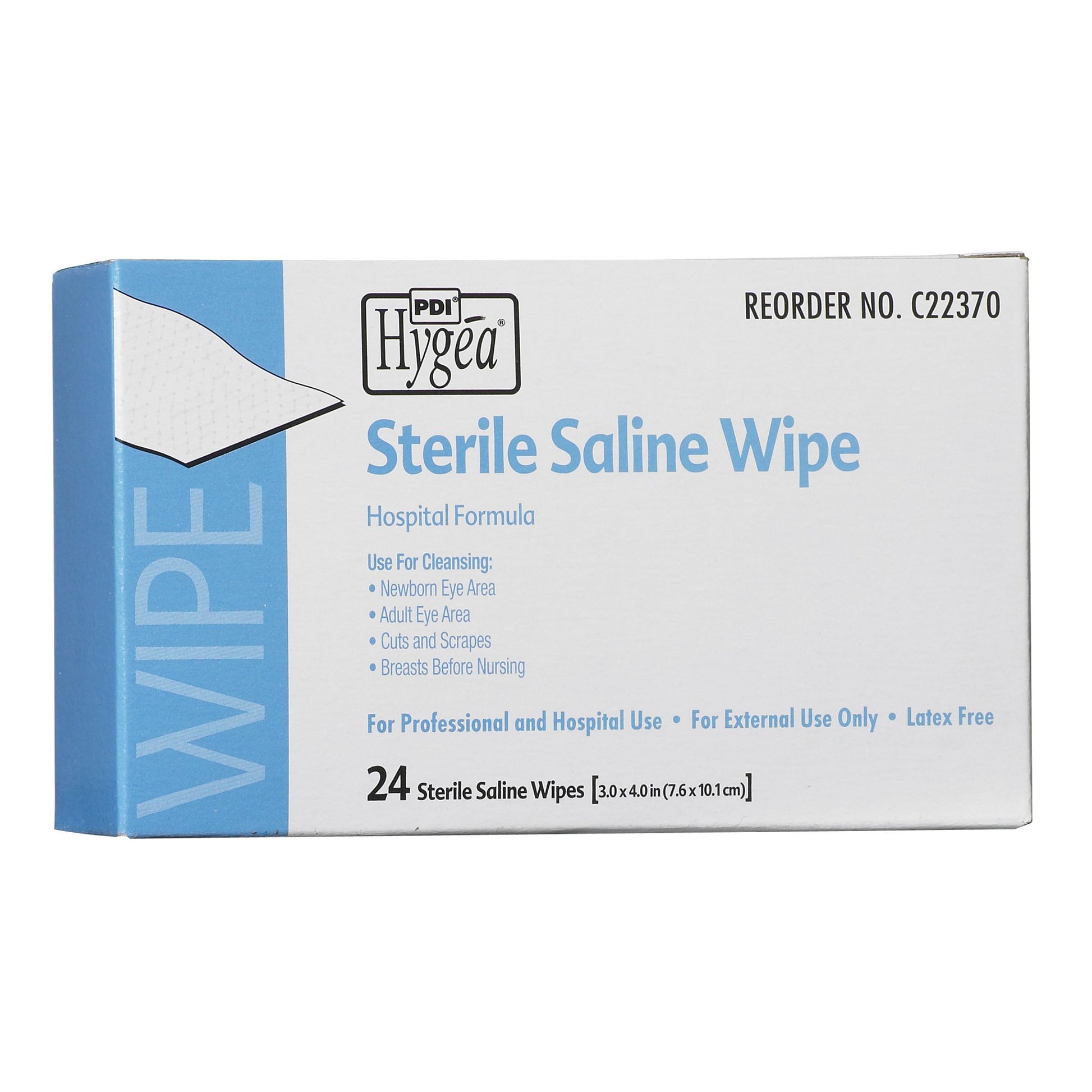 Hygea Unscented Saline Wipe, Individual Packet by Professional Disposables Inc product image - view 2
