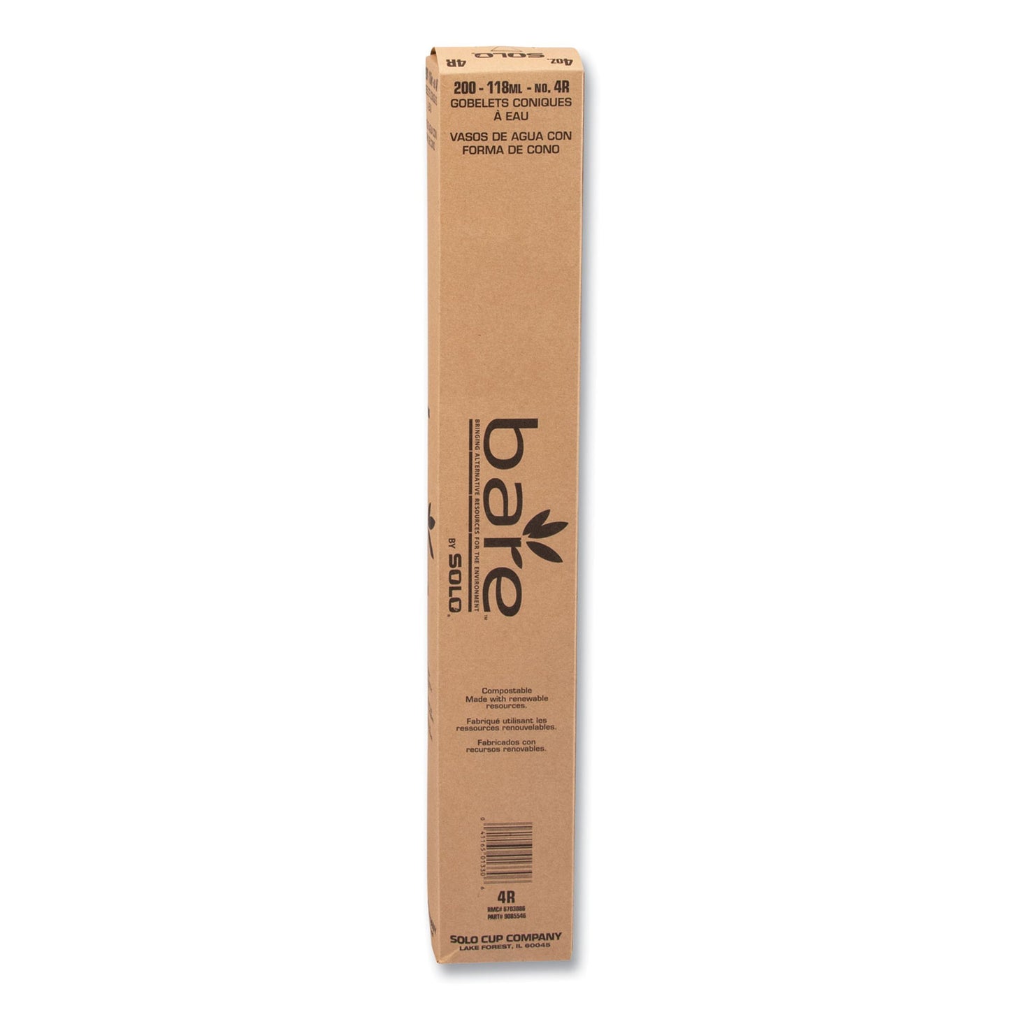 Bare® Paper Cone Drinking Cup, 4-ounce capacity
