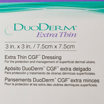 DuoDerm® Extra Thin Hydrocolloid Dressing, 3 x 3 Inch