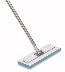 Cleanroom Wet Mop Pad Contec® Klean Max™ Sealed Edge Large White Microfiber / Polyester Disposable