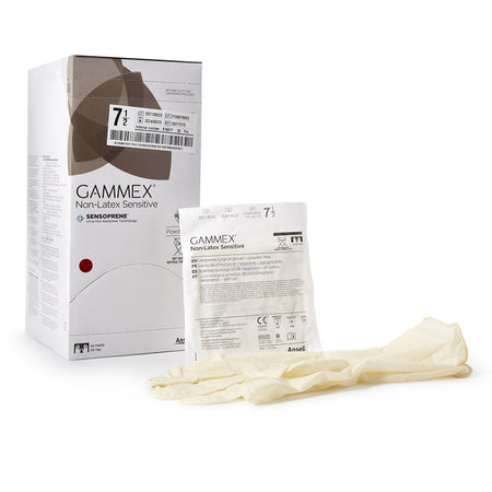 Ansell 20277275 Gammex Non-Latex Sensitive Polychloroprene Surgical Glove, Size 7-1/2