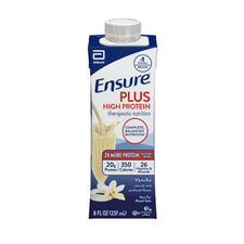 Ensure® Plus High Protein Therapeutic Nutrition Shake, Vanilla, 8-ounce carton