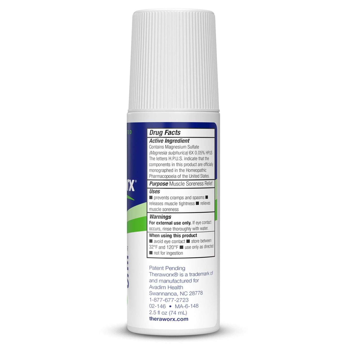 Theraworx® Relief for Muscle Cramps Roll-On