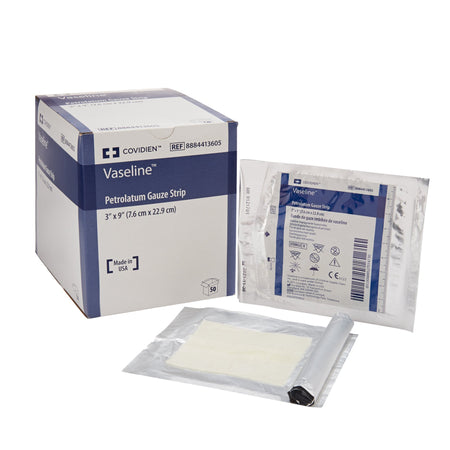 Cardinal 8884413605 Vaseline Petrolatum Impregnated Dressing, 3 x 9 Inch