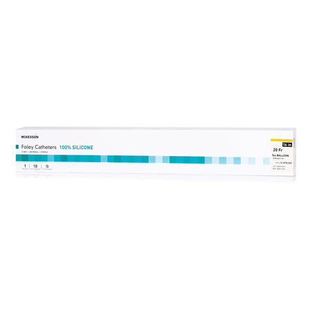 McKesson 16-SFOL520 Silicone Foley Catheter, Standard Tip, 20 Fr., 5cc