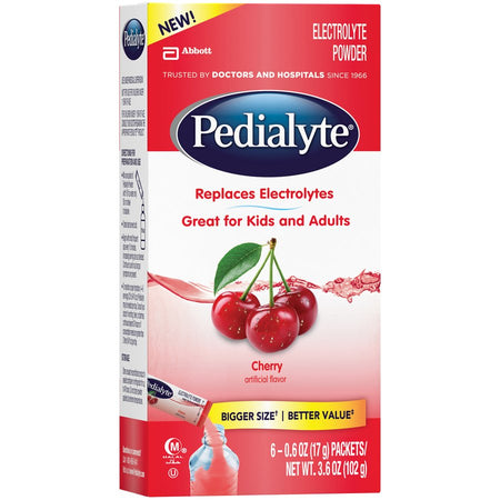 Abbott Nutrition 64595 Pedialyte Cherry Electrolyte Powder