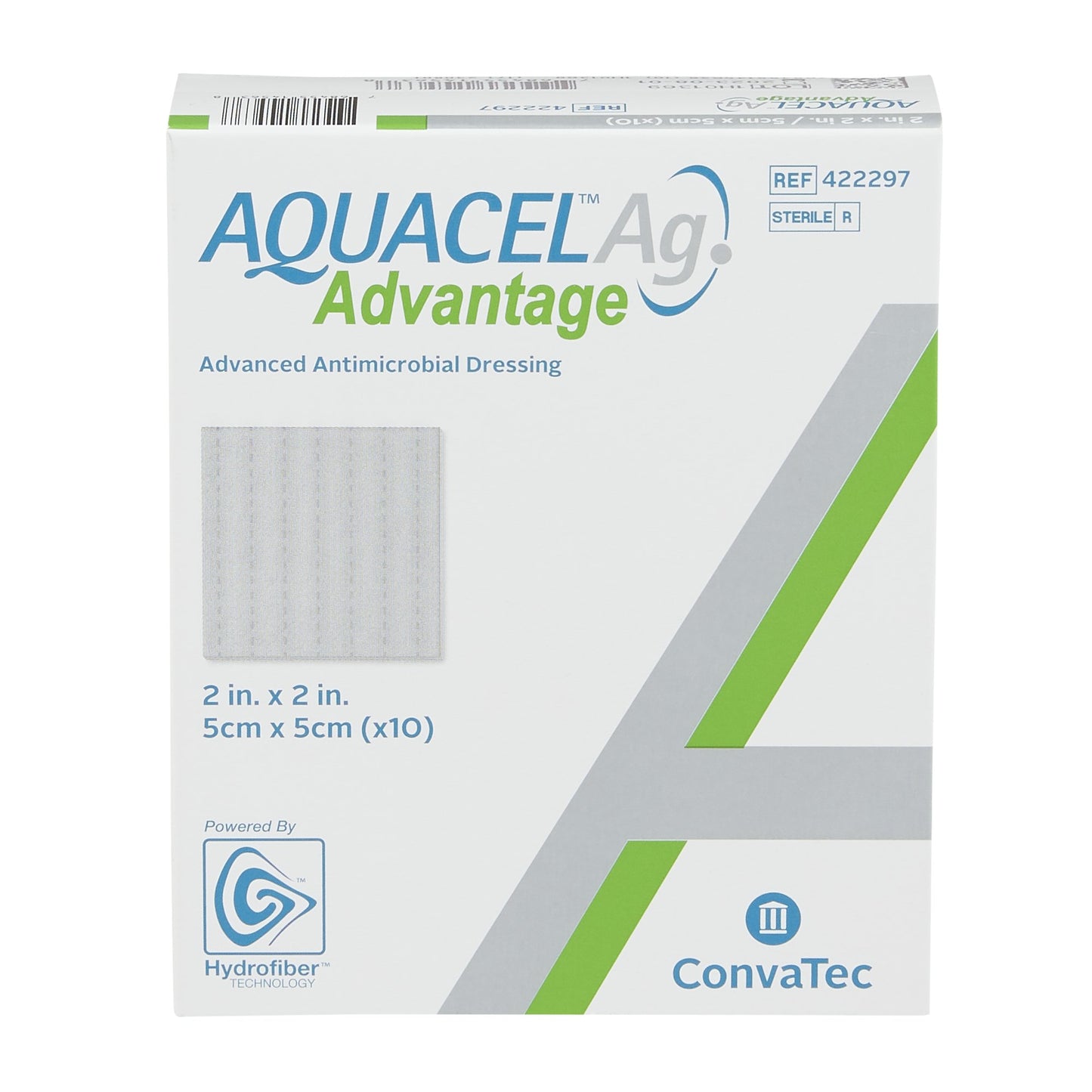 Aquacel® Ag Advantage Silver Dressing, 2 x 2 Inch