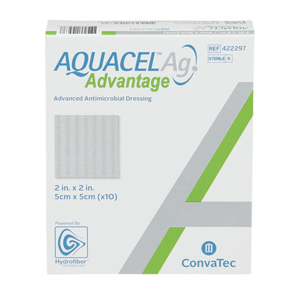 Aquacel® Ag Advantage Silver Dressing, 2 x 2 Inch