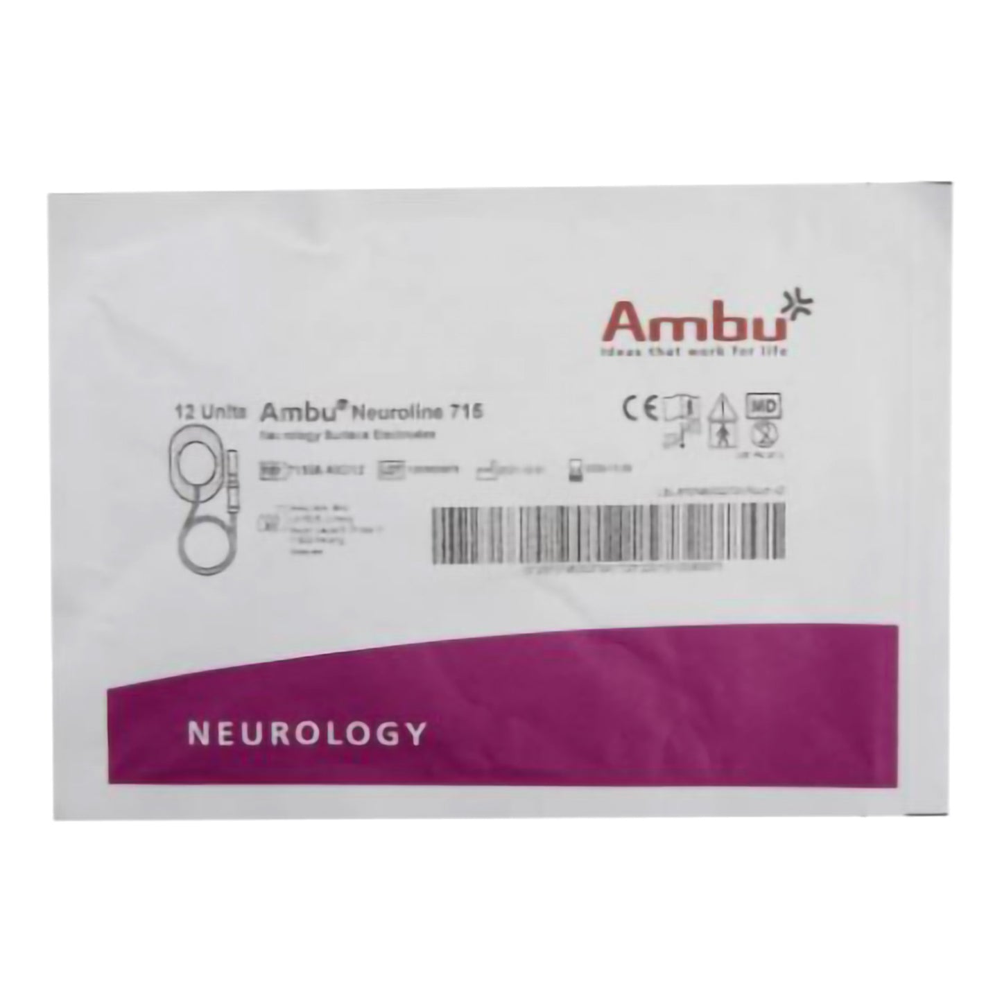 Neuroline Electrode Ambu® Neuroline™ 715 Monitoring 12 per Pouch