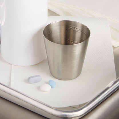 McKesson Argent™ Stainless Steel Graduated Medicine Cup, 2-ounce capacity