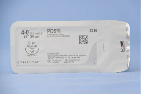 Ethicon Z310H PDS II Polydioxanone Absorbable Suture with Needle, Taper Point Monofilament