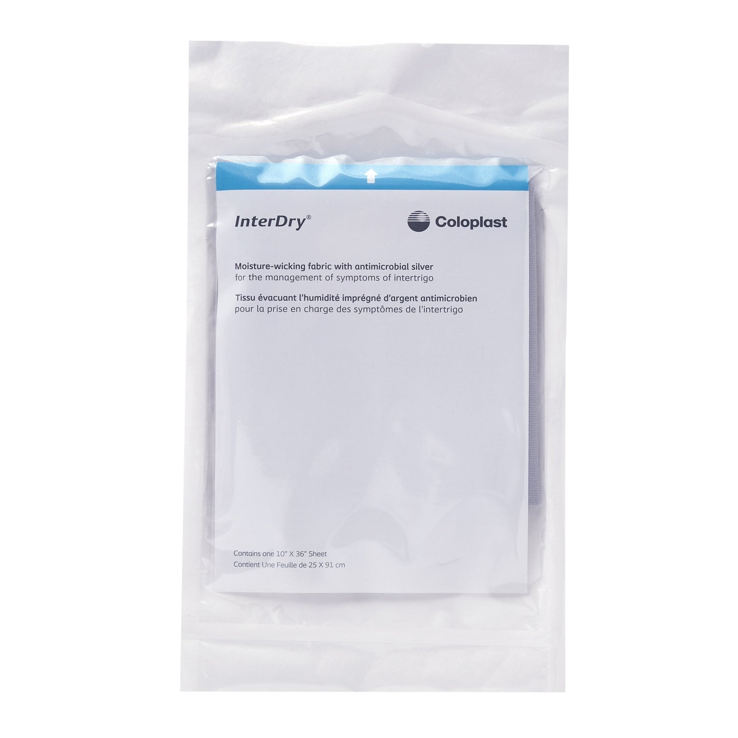 Coloplast InterDry Silver Complex Textile, Skin Fold Management Material, 10 in. x 36 in.