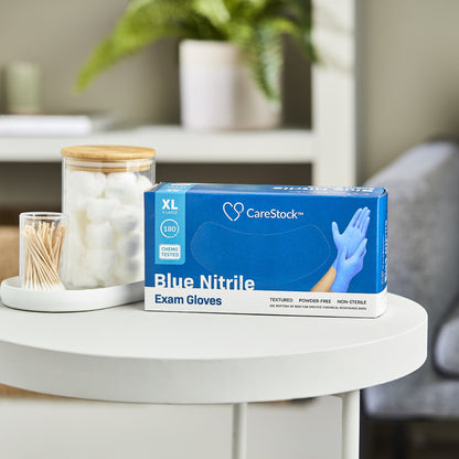 CareStock™ Nitrile Exam Glove, Extra Large, Blue