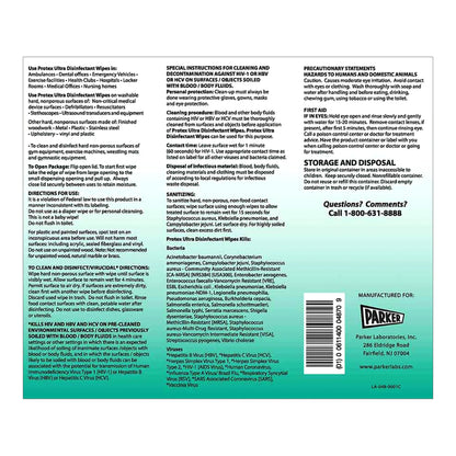 Protex® Ultra Disinfectant Wipes, 7 x 9.5 Inch