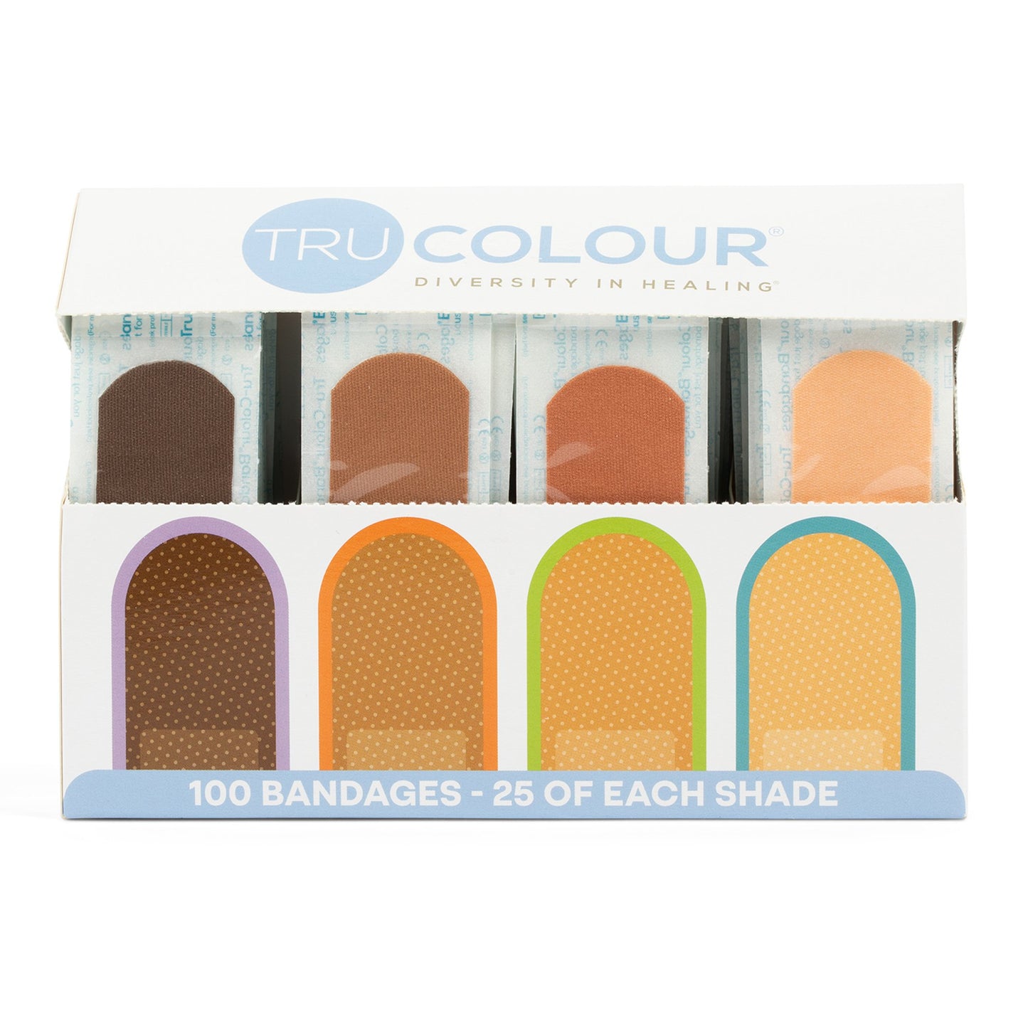 TruColour® Beige / Olive / Brown / Dark Brown Adhesive Strip, 1 x 3 Inch