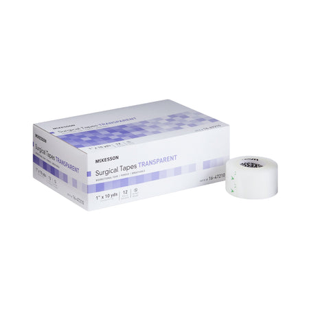 McKesson 16-47210 Plastic Medical Tape, 1 Inch x 10 Yard, Transparent