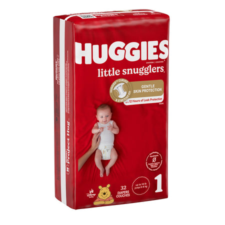 Kimberly-Clark 49695 Huggies Little Snugglers Diaper, Size 1