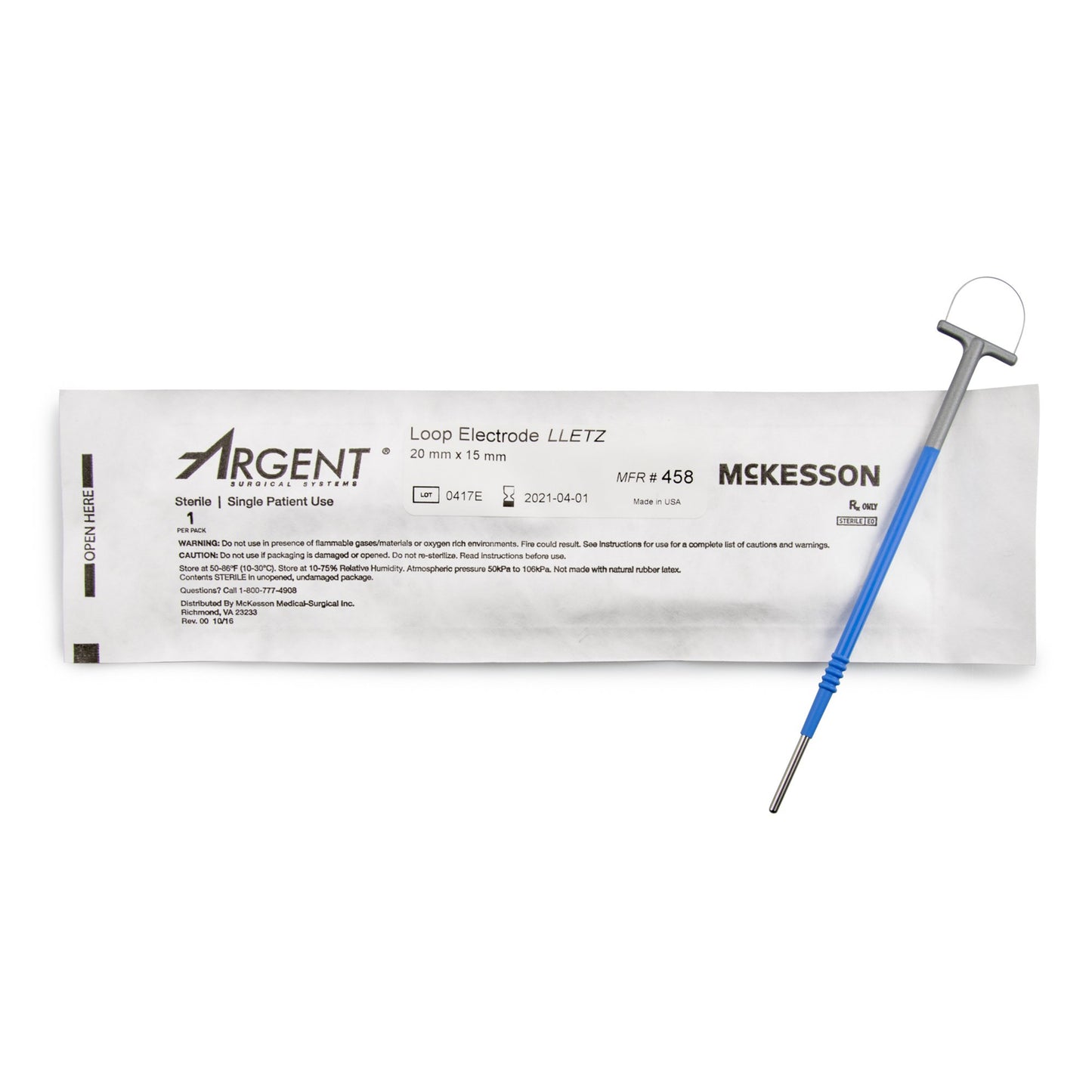 McKesson Argent™ Disposable Lletz Loop Electrode