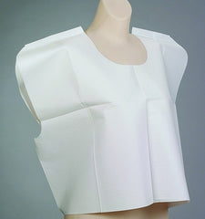 Tidi Patient Exam Cape, White, Front/Back Opening, Without Closure, Unisex, One Size Fits Most, 100/ Case, 9810856