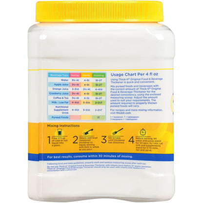 Thick-It® Original Food and Beverage Thickener, Unflavored, 10 ounces