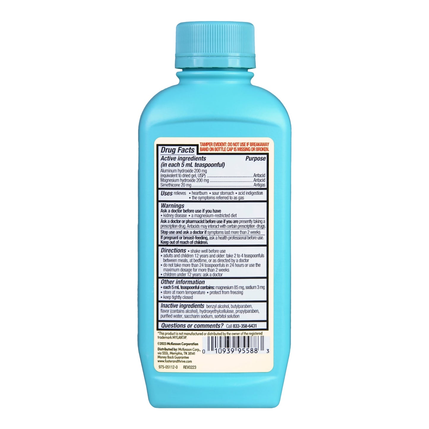 Foster & Thrive™ Antacid & Antigas Alumina, Magnesia & Simethicone Oral Liquid
