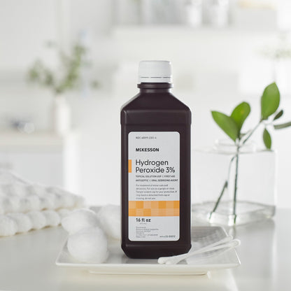 McKesson 23-D0012 Antiseptic, Hydrogen Peroxide, 16-ounce bottle