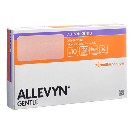 Smith & Nephew 66802130 Allevyn Gentle Foam Dressing, 4 x 8 Inch, Pink