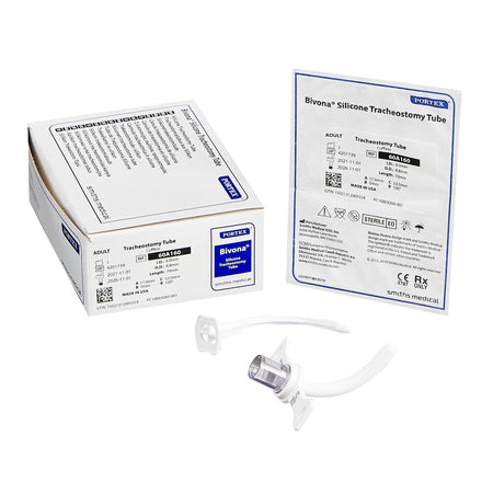 ICU Medical 60A160 Bivona Tracheostomy Tube, Uncuffed, Size 6.7