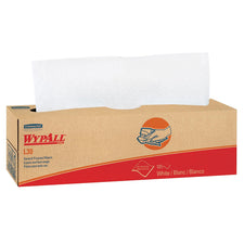 Kimberly-Clark WypAll L30 Task Wipers, Light-Duty, White, Non-Sterile, Double Re-Creped, 9-4/5
