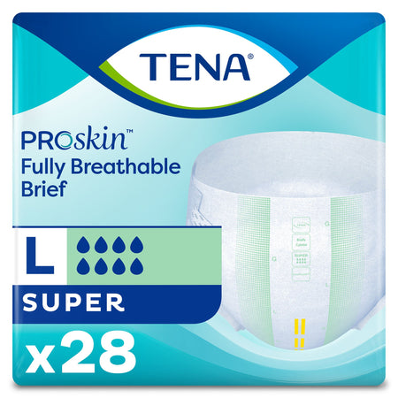 Essity 67501 Tena Super Incontinence Briefs, Absorbent, Odor Control