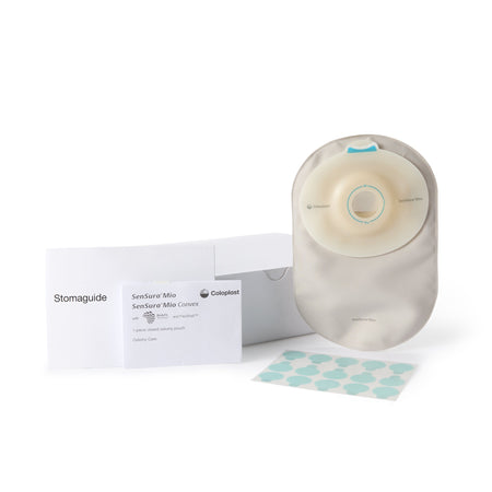 Coloplast 16310 SenSura Mio Convex 1-Piece Closed End Opaque Ostomy Pouch, 25mm Stoma