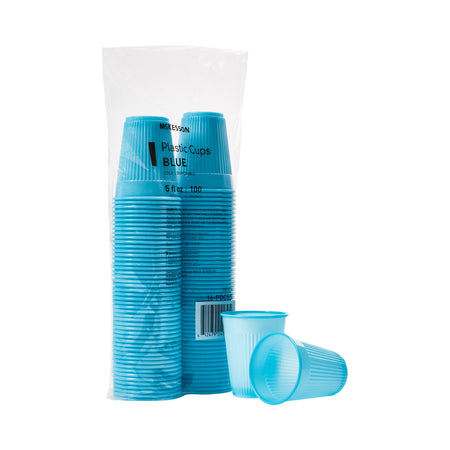 McKesson 16-PDC5B Polypropylene Drinking Cups, Disposable, 5 oz, Blue