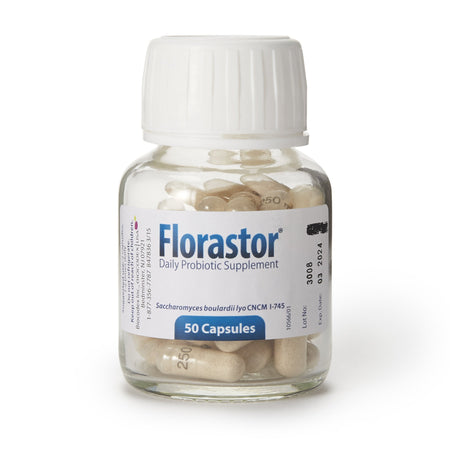 Biocodex 66825000201 Florastor Dual Action Probiotic Vegetarian Capsules