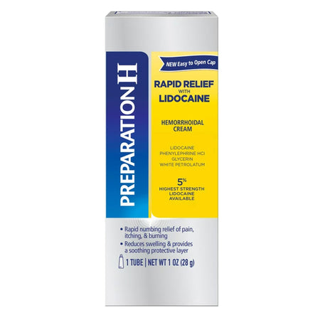 Glaxo Consumer Products 573284310 Preparation H Hemorrhoidal Cream Rapid Relief, 1-ounce tube