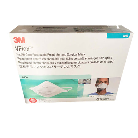 3M 1804 VFlex Health Care Particulate Respirator and Surgical Mask