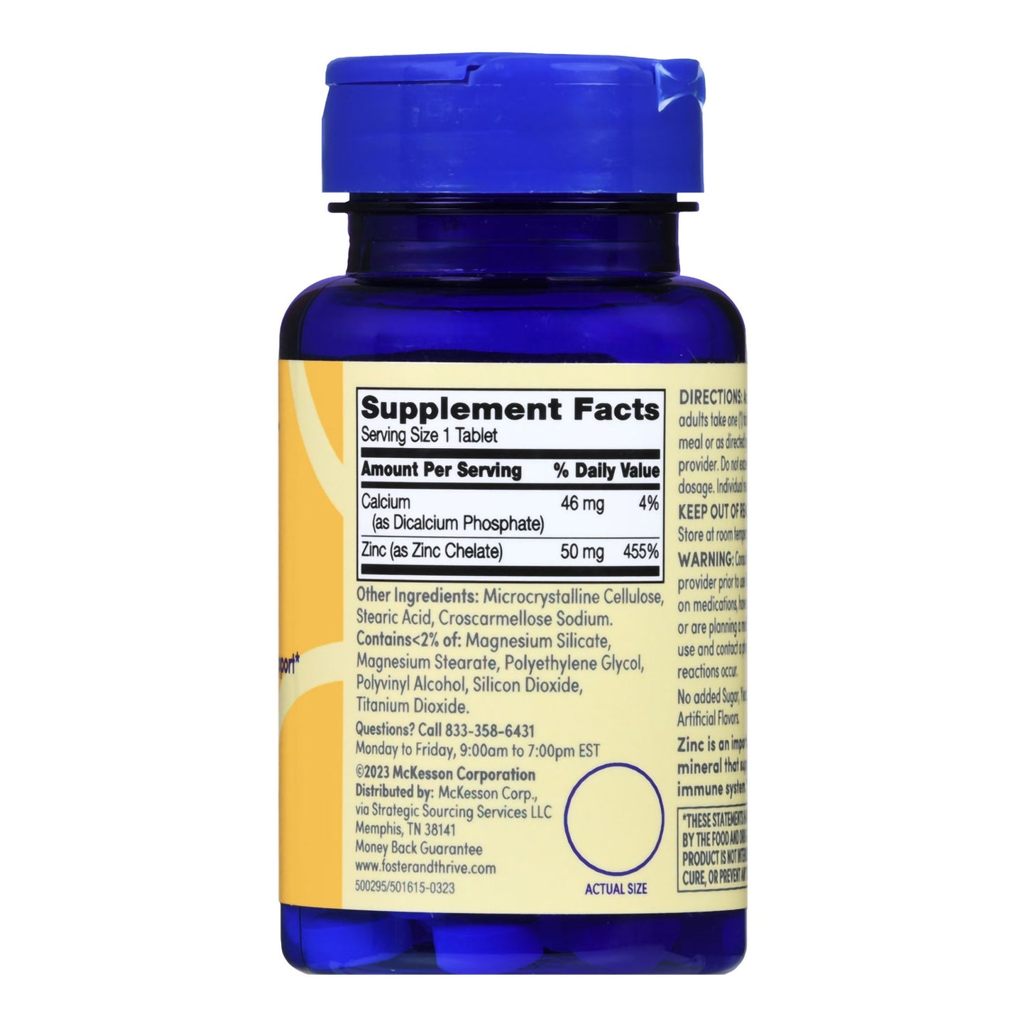 Foster & Thrive™ Chelated Zinc 50 mg Tablets