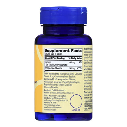 Foster & Thrive™ Chelated Zinc 50 mg Tablets
