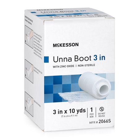 McKesson 2066S Zinc Oxide Unna Boot, 3 Inch x 10 Yard