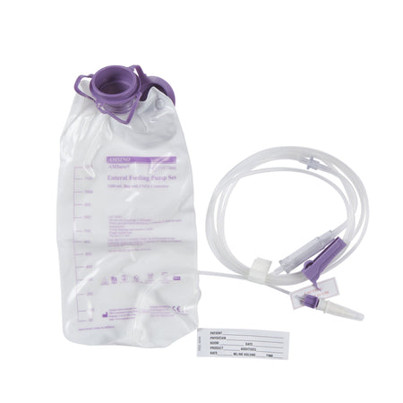Amsino International ENF1200K Alcor AMSure Enteral Feeding Pump Bag Set, 1200 mL