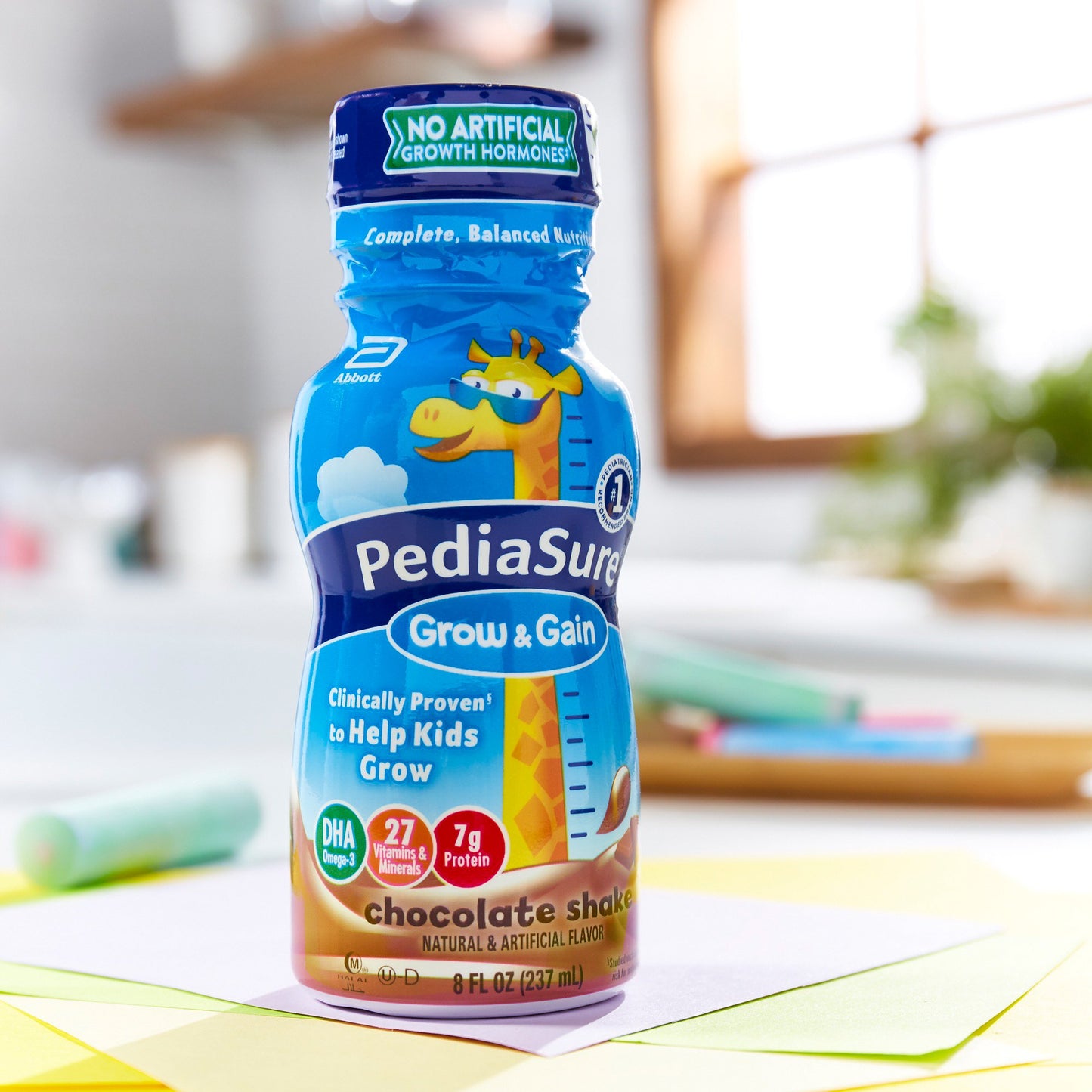 PediaSure® Grow & Gain Chocolate Shake, 8-ounce bottle