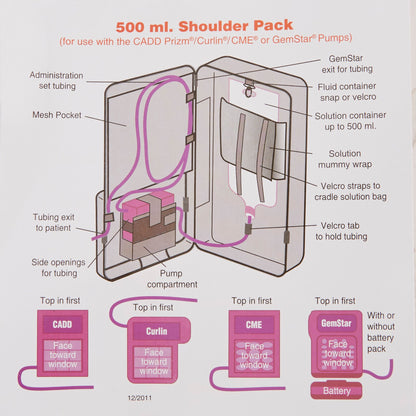 McKesson Enteral Feeding Pump Pouch, Fits Most 250 to 500 mL Feeding Pumps