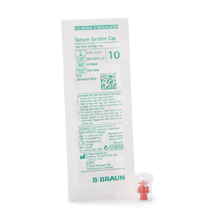 B. Braun Syringe Cap, Red