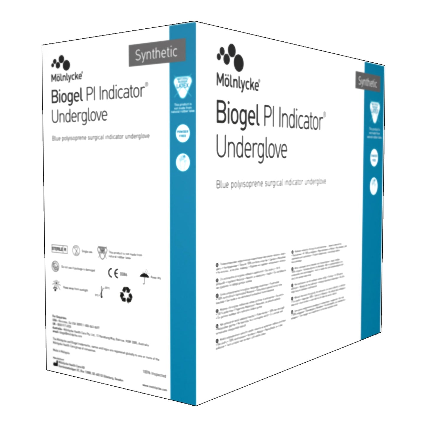 Biogel 41660 PI Indicator Polyisoprene Surgical Underglove, Size 6, Blue, Chemo Approved Molnlycke
