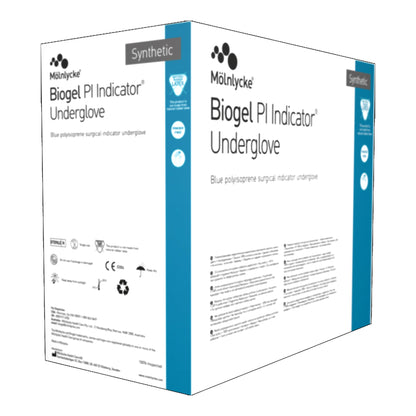 Biogel 41660 PI Indicator Polyisoprene Surgical Underglove, Size 6, Blue, Chemo Approved Molnlycke