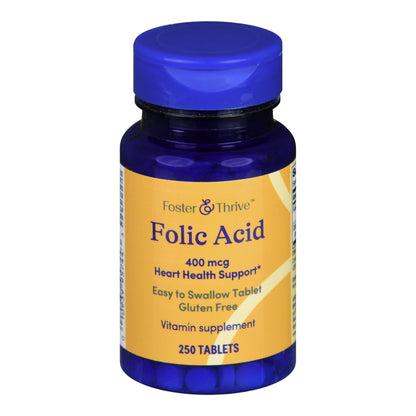 Foster & Thrive™ Folic Acid 400 mcg Tablets