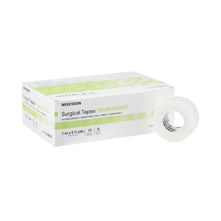 McKesson 16-48410 Silicone Medical Tape, 1 Inch x 5-1/2 Yard, Transparent