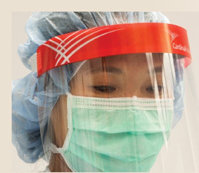 Cardinal F1SHIELD50 Face Shield Health One Size Fits Most Full Length Disposable NonSterile