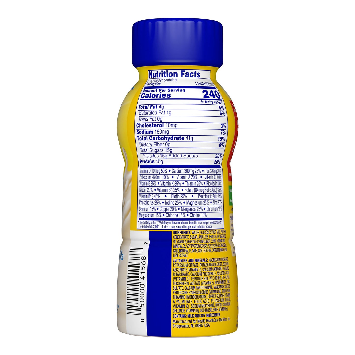 Carnation Breakfast Essentials® Vanilla Nutritional Drink, 8-ounce bottle