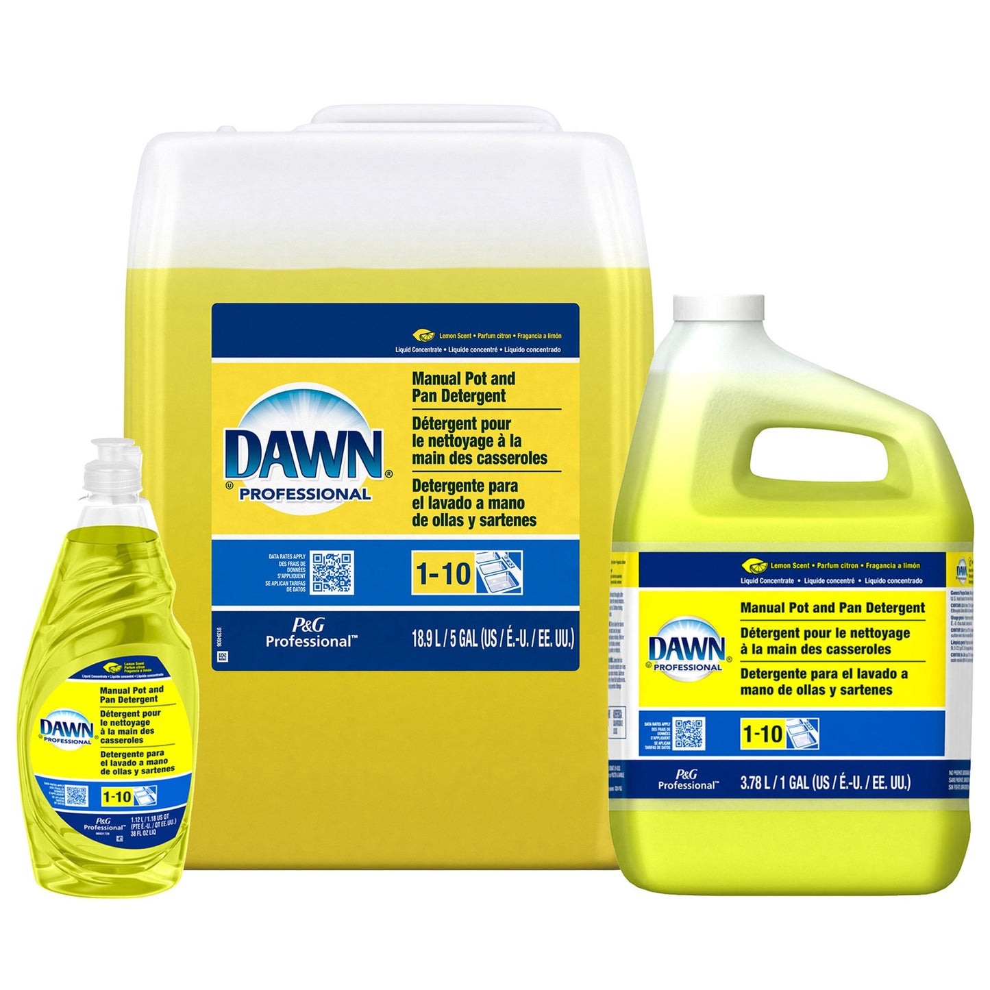Dawn® Professional Manual Pot and Pan Detergent, Lemon Scent, 38 oz.