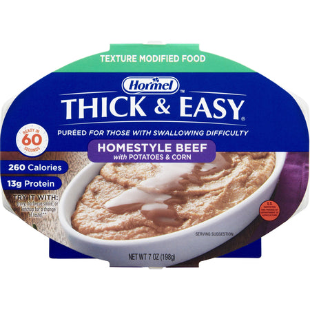Lyons Magnus LLC 797228 Thick & Easy Beef with Potatoes and Corn Thickened Food, 7-ounce Tray